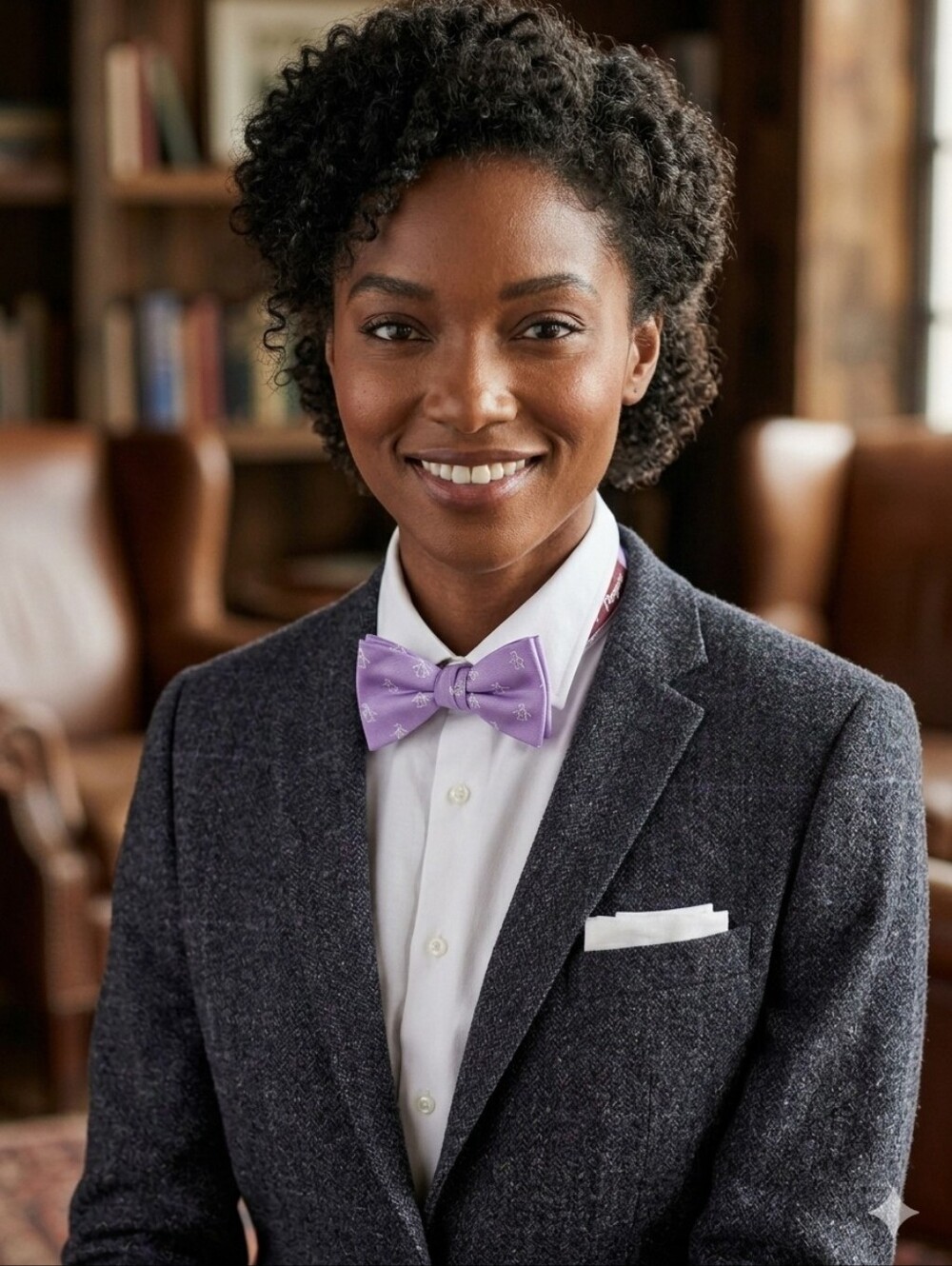 ORIGINAL PENGUIN Silk Bow Tie Mauve Unisex 💜
